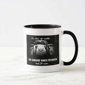 La tasse de logo de LJP avec des Congas