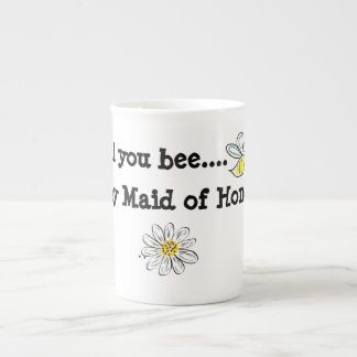 La tasse de porcelaine tendre vous abeille ma