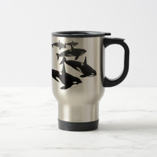 La tasse de voyage de baleine d'orque