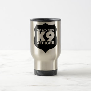 La tasse de voyage du dirigeant K9, AJOUTENT le