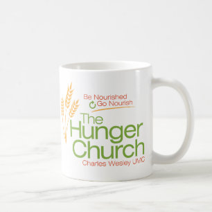 La tasse d'église de faim