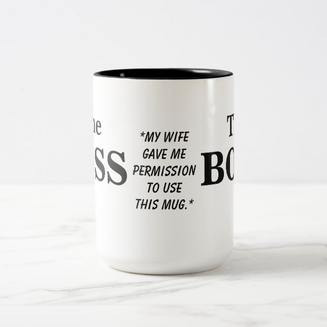 La tasse d'humour de mari de patron (Centre)