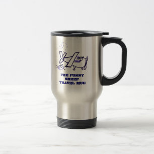 La tasse drôle de voyage de moutons