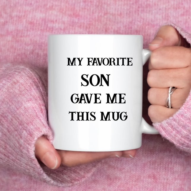 La tasse du jour de ma mère amusante mon fils préf (Créateur téléchargé)