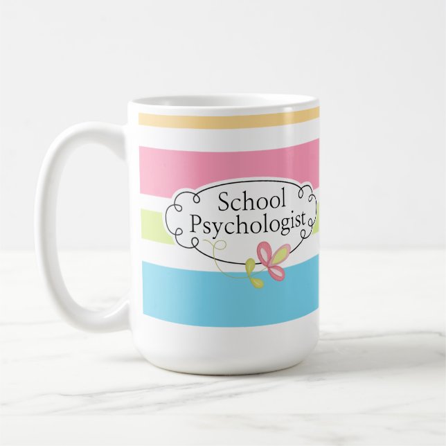 La tasse du psychologue rayé d'école (Gauche)