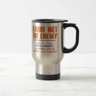 La tasse ennemie de voyage d'acier inoxydable