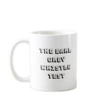 La tasse grise d'essai de sifflement de comte