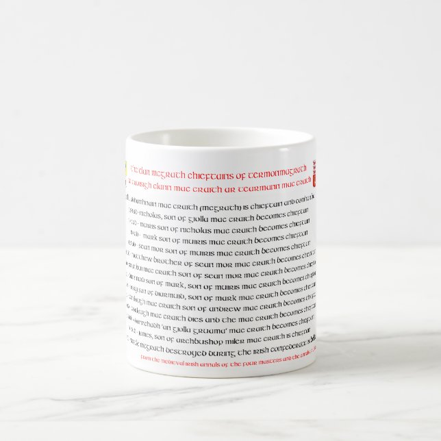 La tasse médiévale de chefs de McGrath (Centre)