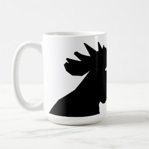 La tasse noire de coq