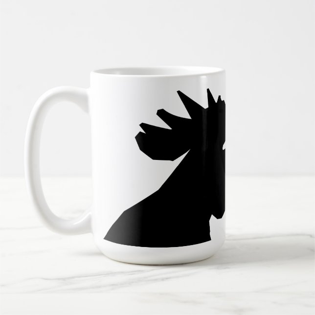 La tasse noire de coq (Gauche)