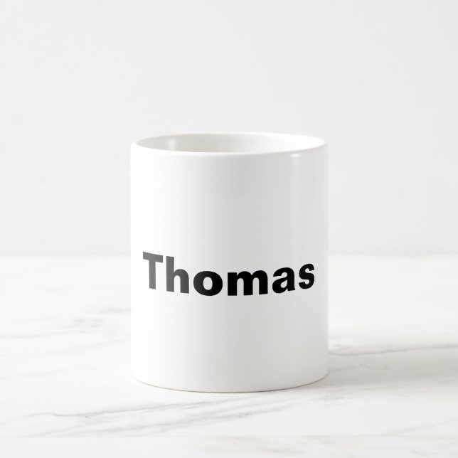 La tasse nommée personnalisée de tasse ajoutent (Centre)