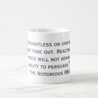 La tasse notoire de citation de RBG