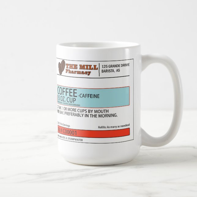 La tasse originale -15 once de prescription de (Droite)