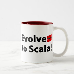 La tasse ou le Stein de Scala, évoluent le logo