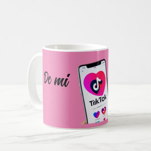 La Taza del TikTok del amor Coffee Mug (Front Left)