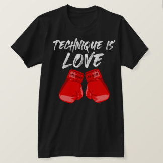 La Technique Est Un T-Shirt Noir Amoureux