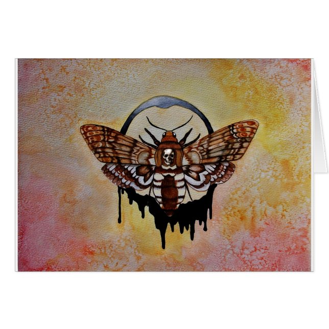 La teigne de faucon de la tête de mort (Devant horizontal)