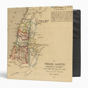 La Terre Sainte partagee en 12 tribus Binder