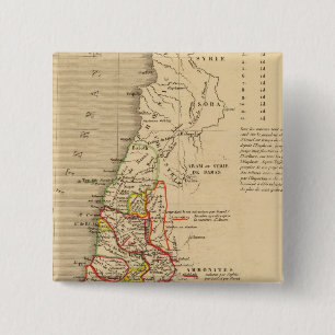 La Terre Sainte sous Salomon 2 Inch Square Button