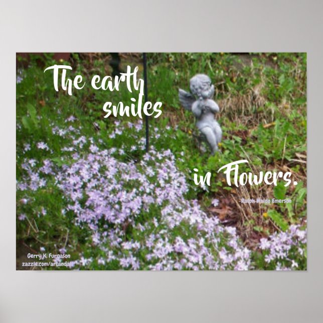 LA TERRE SOURIT DANS LES FLEURS EMERSON POSTER (Devant)