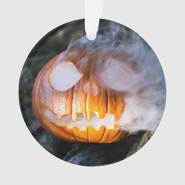 La tête Jack-o-Lantern d'un cavalier sans tête (devant)
