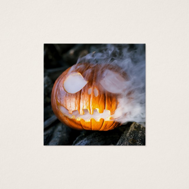 La tête Jack-o-Lantern d'un cavalier sans tête (Devant)
