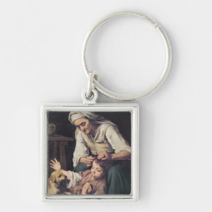 La Toilette Domestique', 1670-75 Keychain