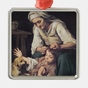 La Toilette Domestique', 1670-75 Metal Ornament