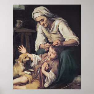 La Toilette Domestique', 1670-75 Poster