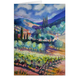 la "Toscane Hillside dans les BLEUS "