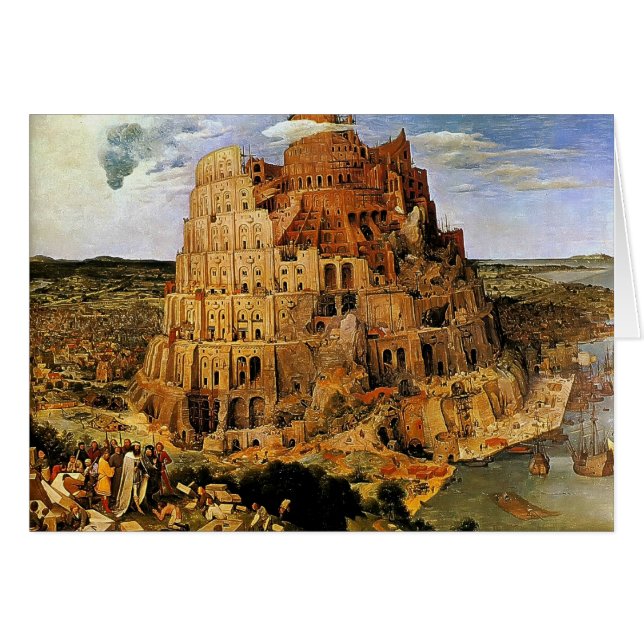 "La Tour de Babel" de Pieter Bruegel (vers 1563) (Devant horizontal)