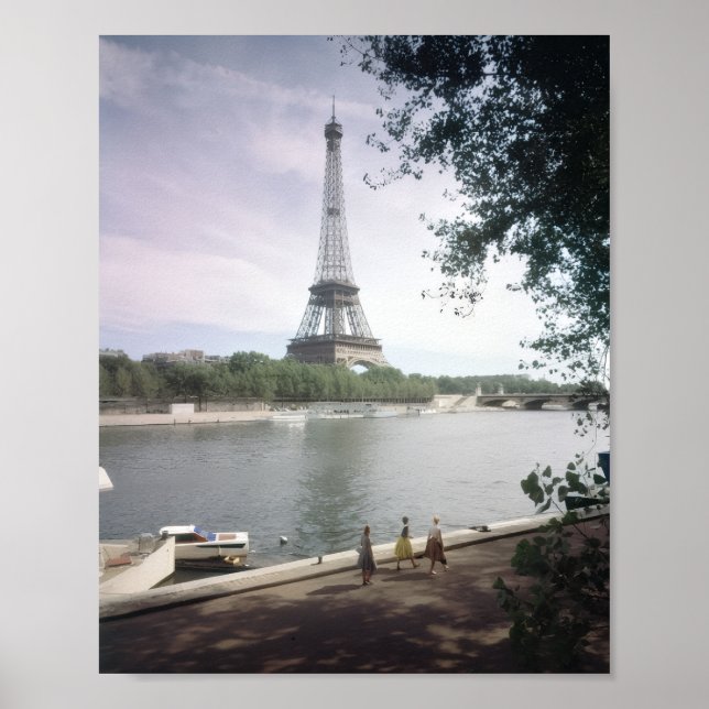 La Tour Eiffel. Paris, vers 1960. Poster (Front)