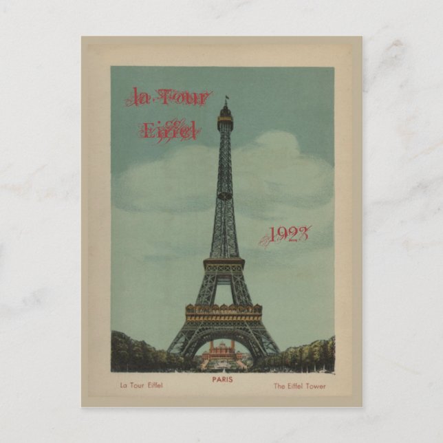 La Tour Eiffel Postcard (Front)