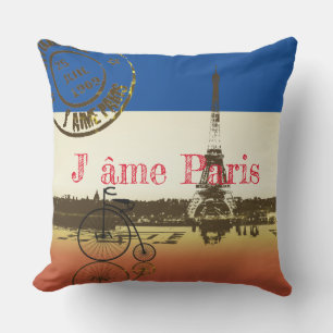 La Tour Eiffel Poster Outdoor Pillow