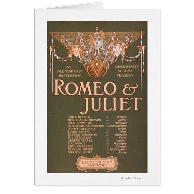 La Tragédie Sublime de Shakepeare "Romeo & Juliet" (Devant)