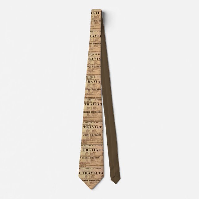 La Traviata World Premiere Poster (1853) Tie (Front)