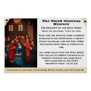 La troisième affiche glorieuse sur le mystère