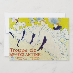 La Troupe de Mlle Eglantine by Toulouse Lautrec