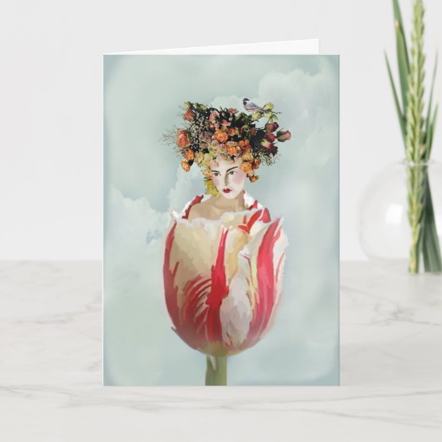 La Tulipe Happy Birthday Card (Front)