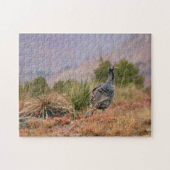 La Turquie sauvage Gros Oiseau Désert Puzzle Natur (Horizontal)
