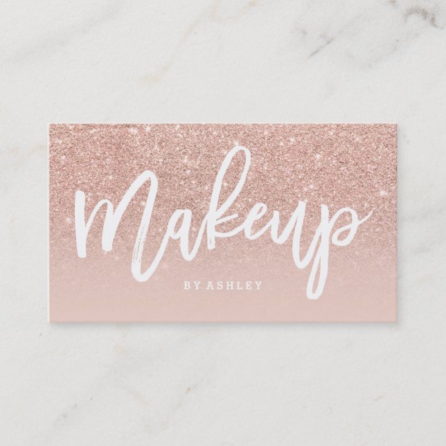 La typographie de rendez-vous de maquillage (Devant)