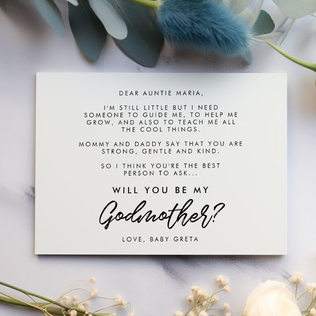 La typographie moderne Serez-vous ma carte Godmère (Créateur téléchargé)