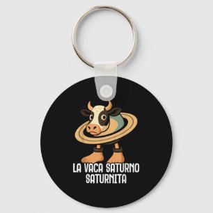 La Vaca Saturno Saturnita Italian Brainrot Funny M Keychain