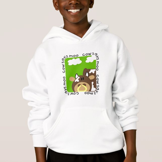 La vache indique des T-shirts et des cadeaux de (Devant)