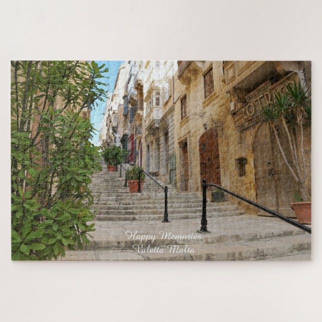 La Valette Traverse Malte. Jigsaw Puzzle (Horizontal)