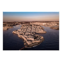 La Valette Ville Malte Photographie aérienne