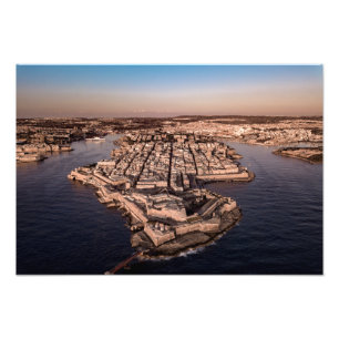 La Valette Ville Malte Photographie aérienne