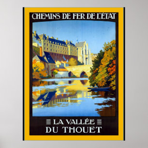 La Vallée du Thouet ~ Vintage French Travel Poster