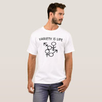 La variété est le T-shirt de vie