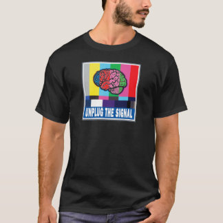 La version 2 du T-shirt 2 de noir "débranchez